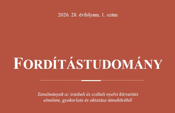 Fordítástudomány 2026.1.