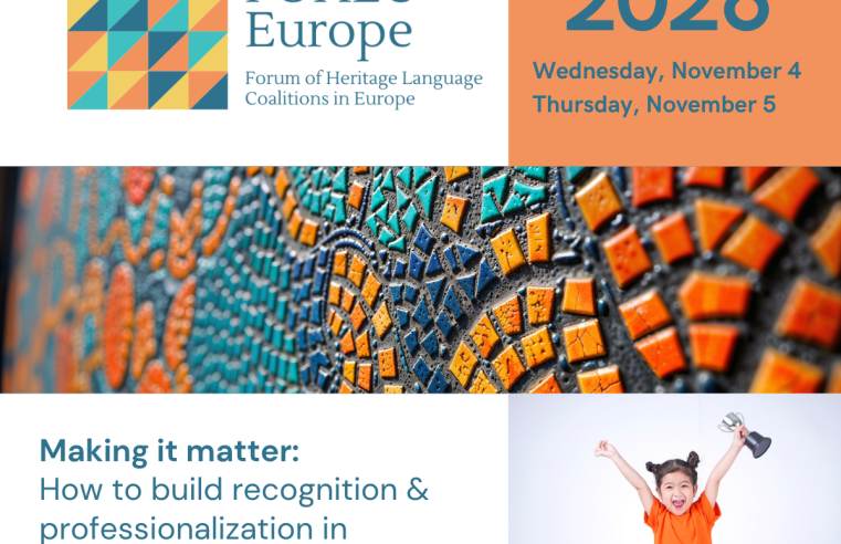 Upcoming Conferences: FOHLC Europe Conference and Roundtable European Day of Languages